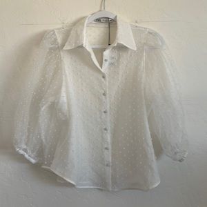Zara Organza Blouse